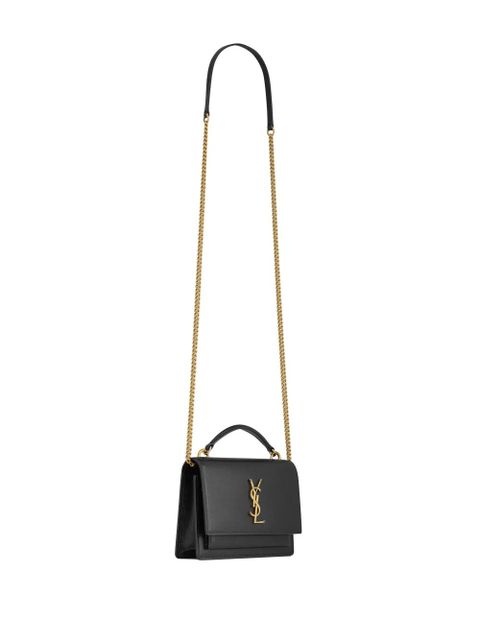 Saint Laurent Sunset satchel bag - Black