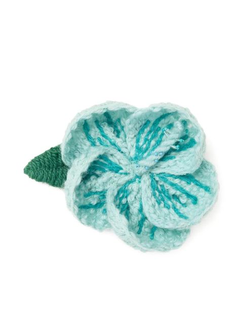 Alanui Hibiscus embroidered brooch - Green - zdjęcie produktu nr 1