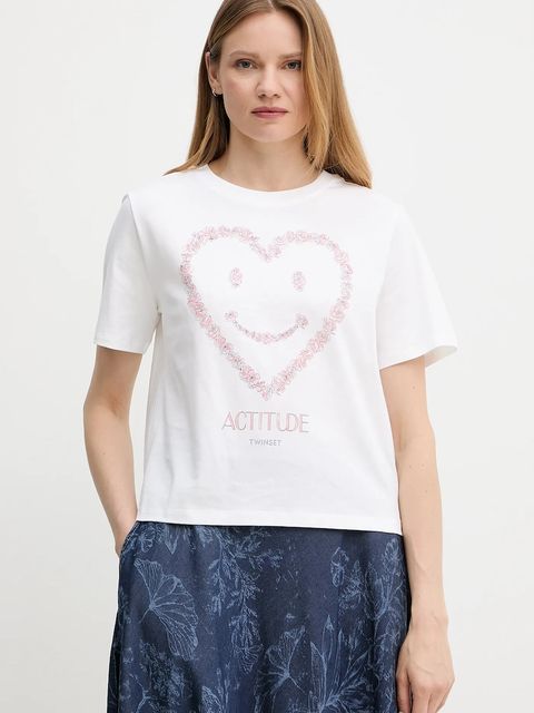 Twinset t-shirt bawełniany - zdjęcie produktu nr 1