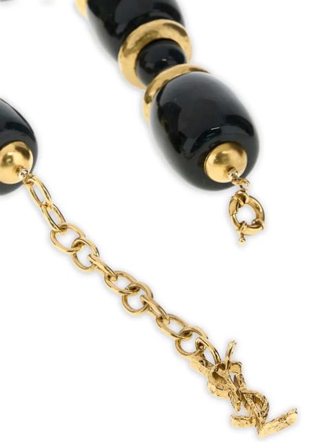 Saint Laurent beaded necklace - Black