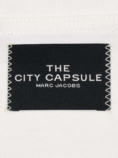 Marc Jacobs cropped graphic-print T-shirt - White