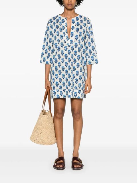 MC2 Saint Barth Macha floral-print dress - Neutrals - zdjęcie produktu nr 2