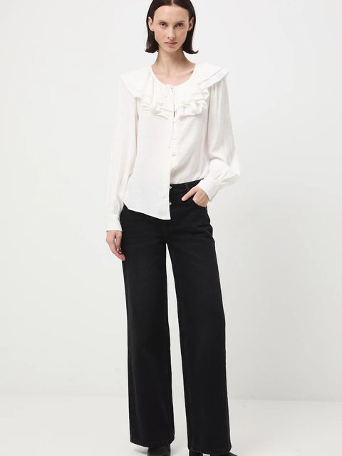 Medicine jeansy bawełniane damskie kolor czarny - zdjęcie produktu nr 1