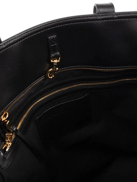 Moschino Tie Me leather tote bag - Black