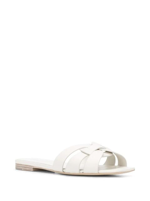 Saint Laurent Tribute leather sandals - White - zdjęcie produktu nr 2