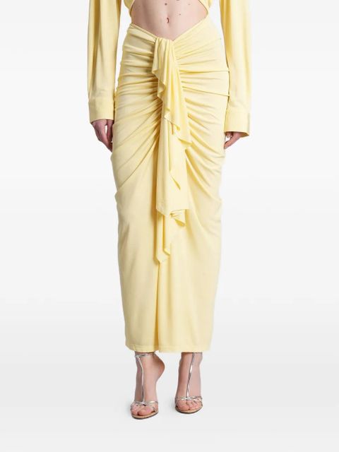 Christopher Esber ruffled-detailing maxi skirt - Yellow - zdjęcie produktu nr 1