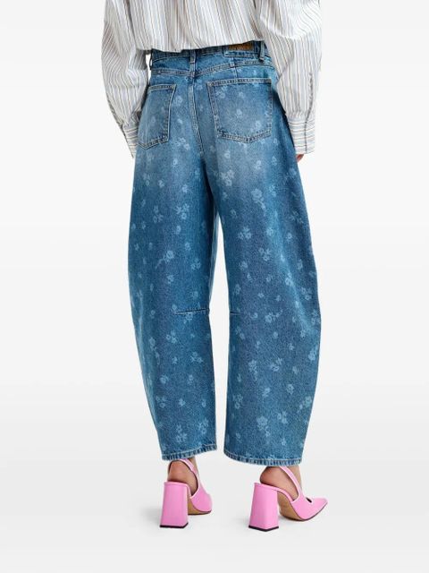 Essentiel Antwerp floral-print jeans - Blue