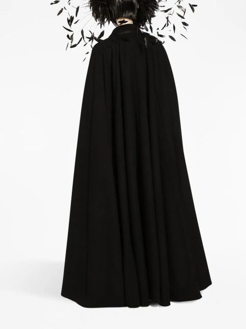 Dolce & Gabbana feather-detail cape - Black - zdjęcie produktu nr 2