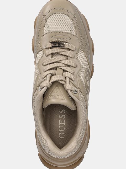 Guess sneakersy MORRIZ damskie kolor beżowy FLFMRZ ELE12