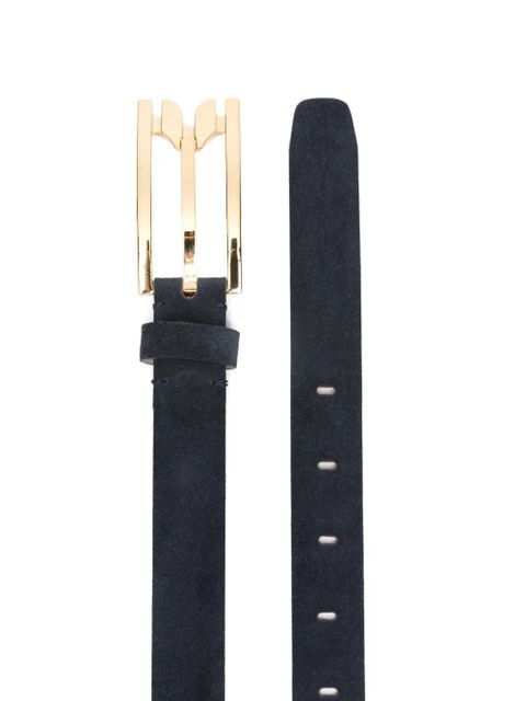 Victoria Beckham pin-buckle suede belt - Blue - zdjęcie produktu nr 2