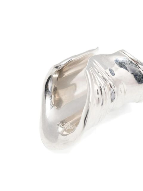 Jean Paul Gaultier the crushed can ring - Silver