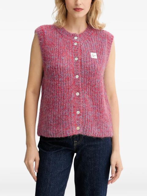 American Vintage East button sleeveless cardigan - Red - zdjęcie produktu nr 1