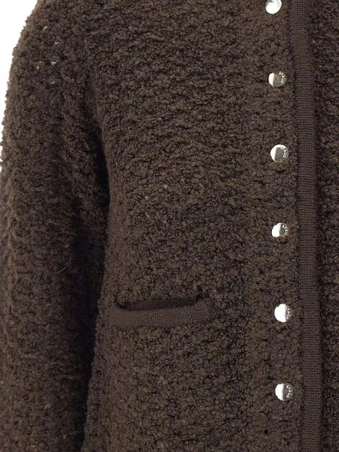 STAUD patch-pocket cardigan - Brown