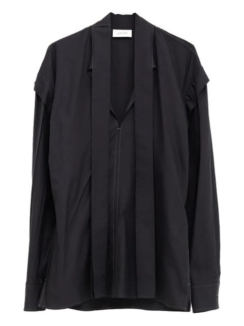 LEMAIRE tie-neck long-sleeve blouse - Black - zdjęcie produktu nr 1