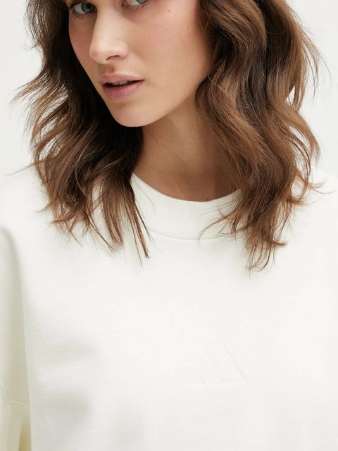 adidas bluza All Szn damska kolor beżowy gładka KA2457