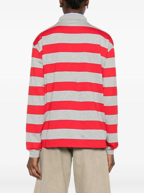 Miu Miu striped long-sleeved knitwear - Red