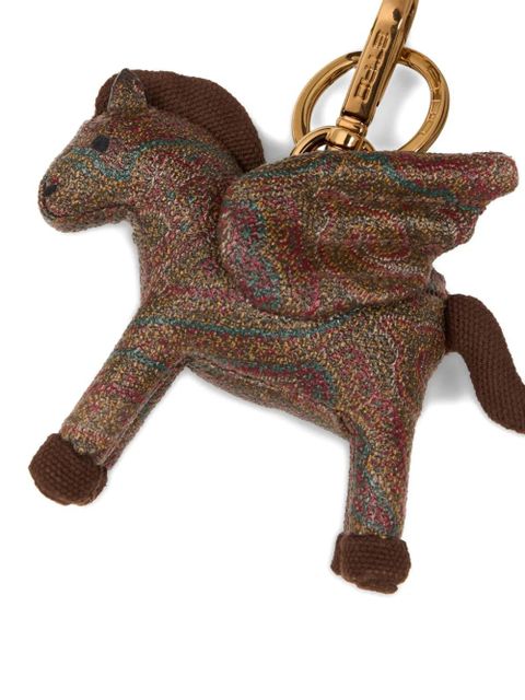 ETRO Pegaso charm - Brown