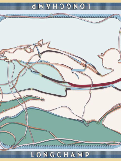 Longchamp A toute Allure silk scarf - Neutrals - zdjęcie produktu nr 2