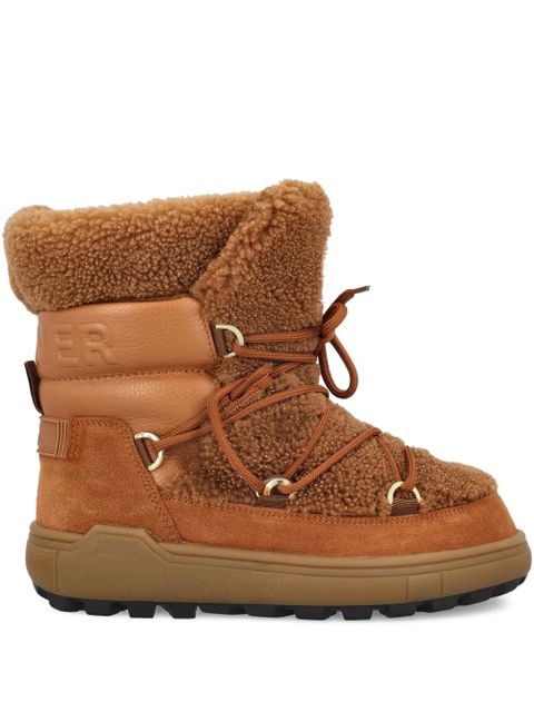 BOGNER shearling leather ankle boots - Brown - zdjęcie produktu nr 1