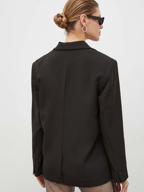 2NDDAY marynarka 2ND Saga - Essential Suiting kolor czarny jednorzędowa gładka 2241115165