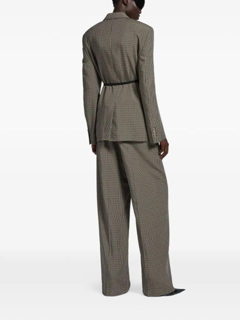 Balenciaga checked tie blazer - Neutrals - zdjęcie produktu nr 2