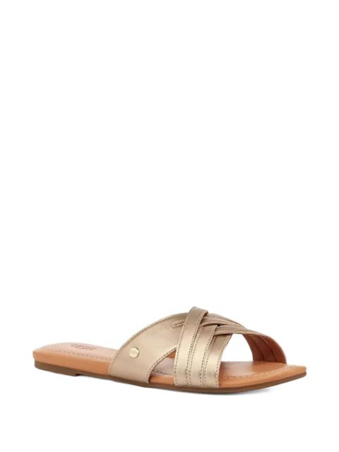 UGG Kenleigh metallic criss-cross straps sandals - Gold - zdjęcie produktu nr 2