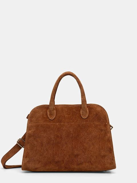 Answear.LAB torebka zamszowa kolor brązowy - zdjęcie produktu nr 1