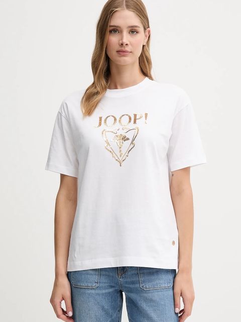 Joop! t-shirt bawełniany damski kolor biały 30047768 - zdjęcie produktu nr 1