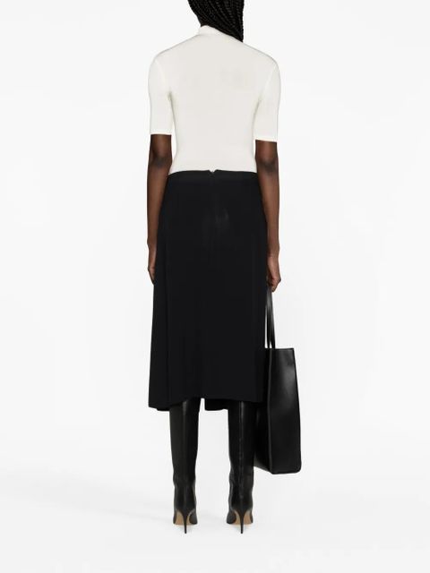 Off-White logo-print mock-neck top