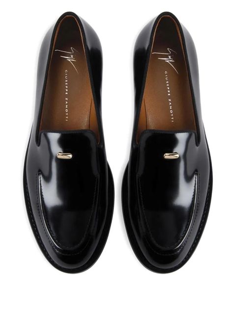 Giuseppe Zanotti Dories leather-upper loafers - Black - zdjęcie produktu nr 2