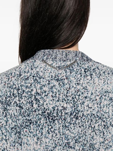 Rabanne V-neck button-front cardigan - Blue