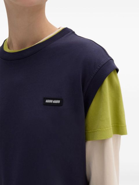 Miu Miu jersey T-shirts (set of three) - Blue