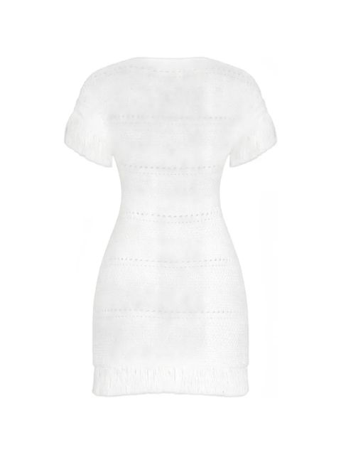 Cult Gaia Maren fringe-trim mini dress - White - zdjęcie produktu nr 2