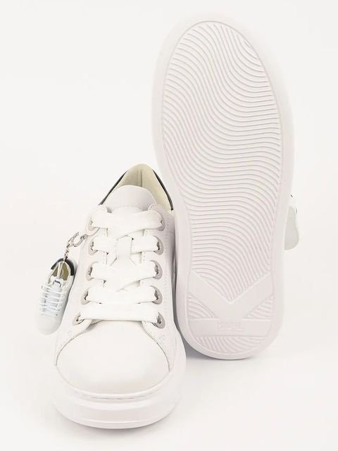 Karl Lagerfeld sneakersy skórzane KAPRI damskie kolor biały KL62519