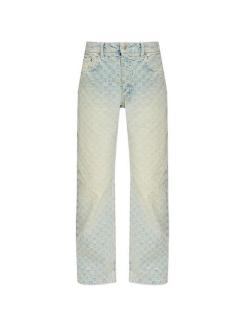 MISBHV monogram-jacquard jeans - Blue - zdjęcie produktu nr 1