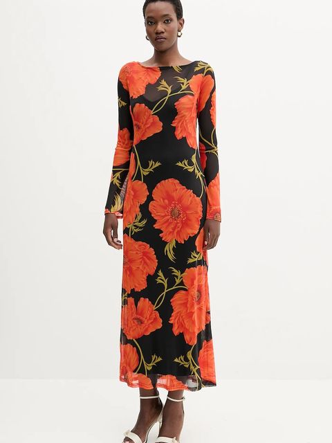 Never Fully Dressed sukienka kolor czarny maxi rozkloszowana NFDDR3016 - zdjęcie produktu nr 2