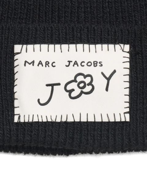 Marc Jacobs logo-patch beanie - Black - zdjęcie produktu nr 2