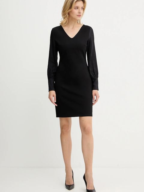 Armani Exchange sukienka kolor czarny mini prosta XW000756 AF16136