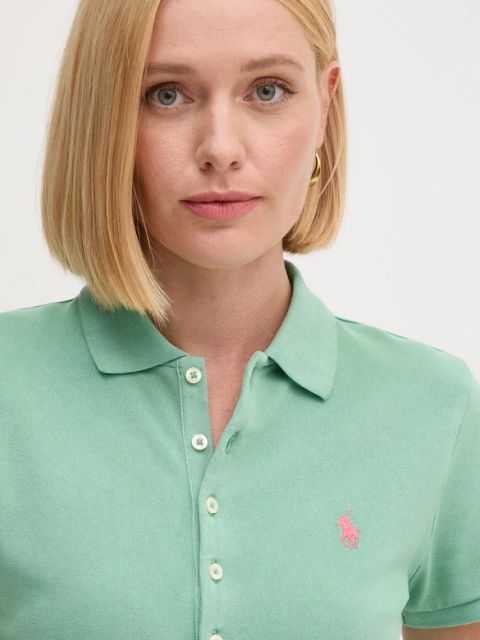 Polo Ralph Lauren polo bawełniane kolor zielony 211939271