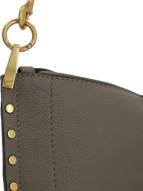 ISABEL MARANT Oskan half-moon studded tote bag - Green