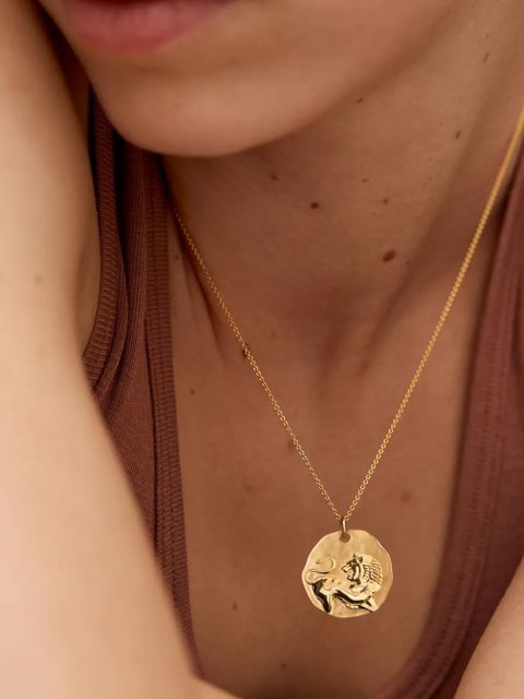 Monica Vinader GP Zodiac Leo necklace - Gold - zdjęcie produktu nr 2