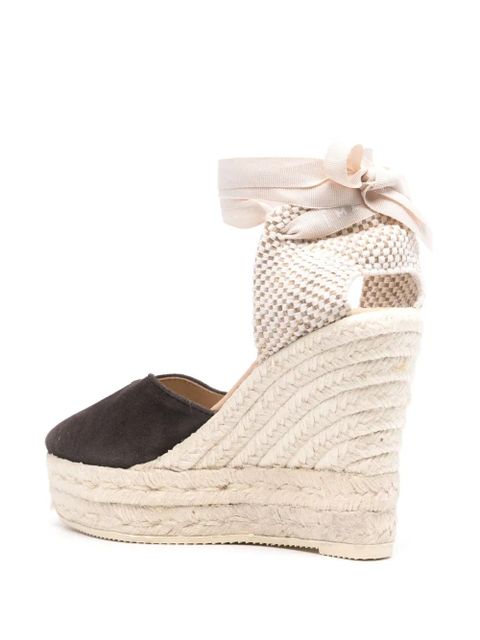 Manebi Hamptons 110mm wedge espadrilles - Brown