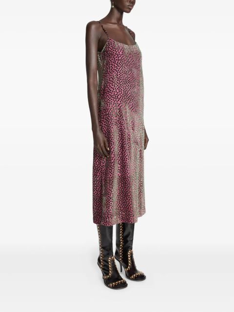 DRIES VAN NOTEN polka-dot pattern midi dress - Pink - zdjęcie produktu nr 2