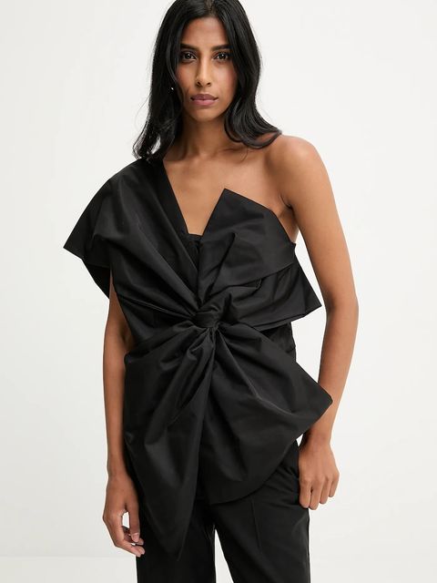 Answear.LAB bluzka damska kolor czarny gładka