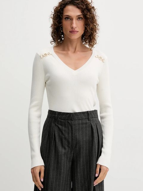 Fracomina sweter damski kolor beżowy lekki FR25WT7025K43301 - zdjęcie produktu nr 1