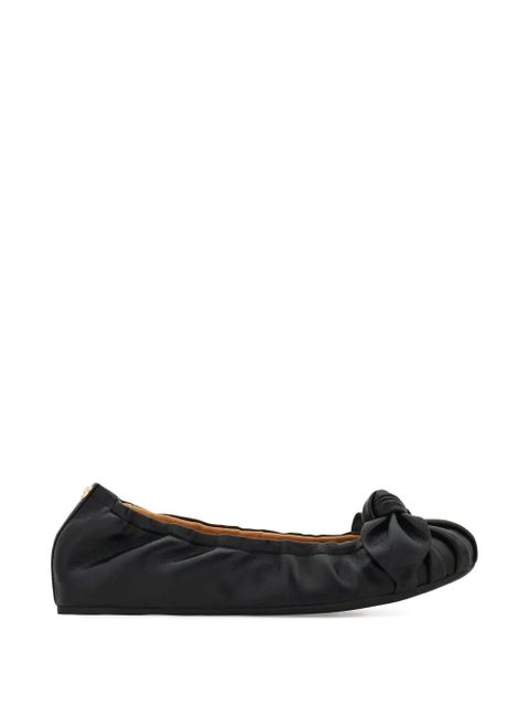 Ferragamo bow-detail ballet flats - Black - zdjęcie produktu nr 1