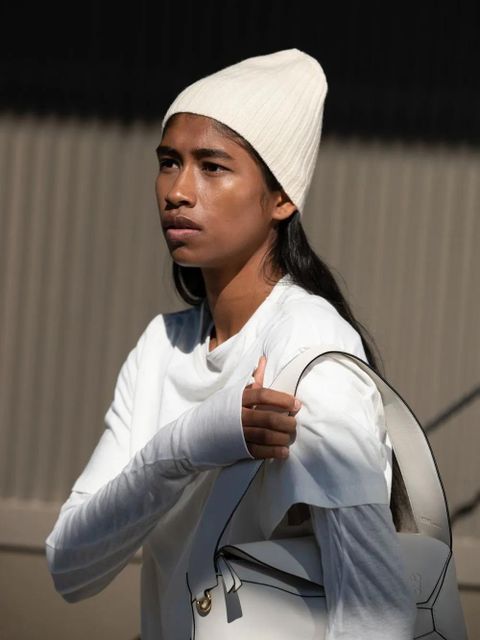 Jil Sander ribbed knitted beanie - Neutrals