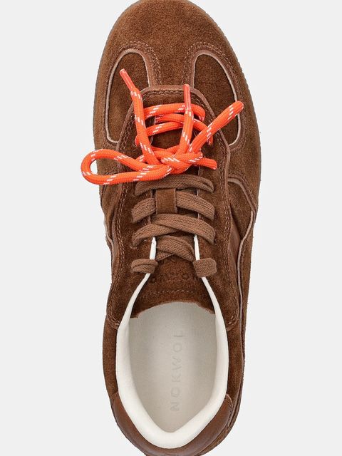 Nokwol sneakersy zamszowe August damskie kolor brązowy August