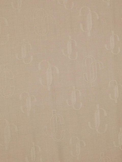 Jimmy Choo Emani monogram.jacquard scarf - Pink - zdjęcie produktu nr 2