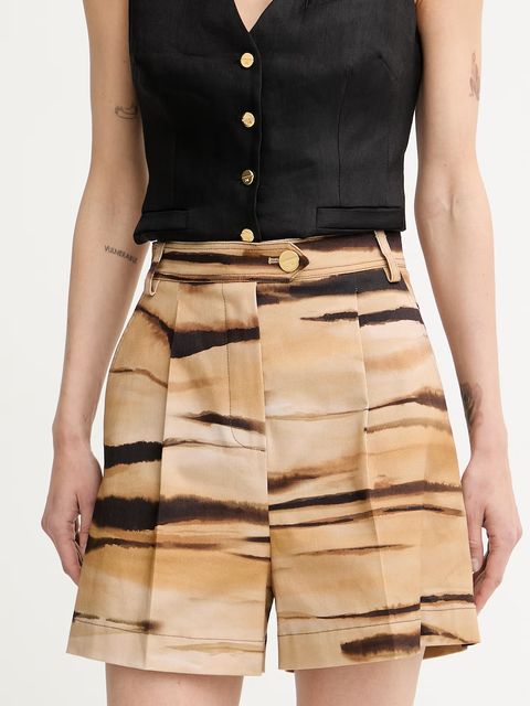 Elisabetta Franchi szorty damskie bawełniane z elastanem - zdjęcie produktu nr 1